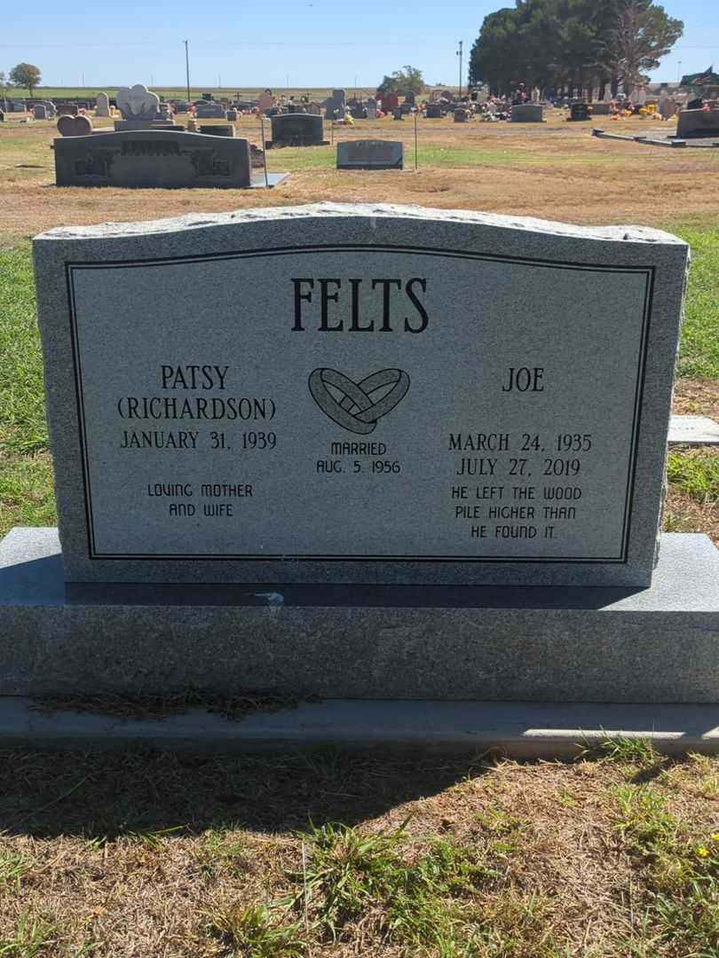 Joseph Mack "Joe" Felts's grave. Photo 2