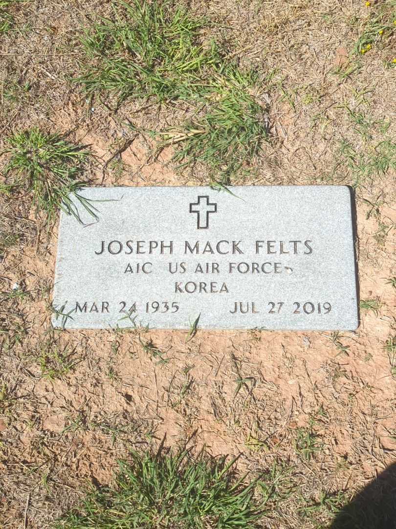 Joseph Mack "Joe" Felts's grave. Photo 3