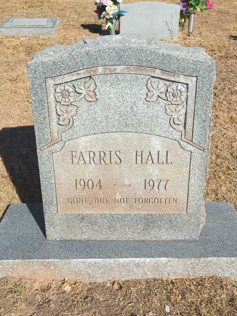 Farris Hall's grave. Photo 2