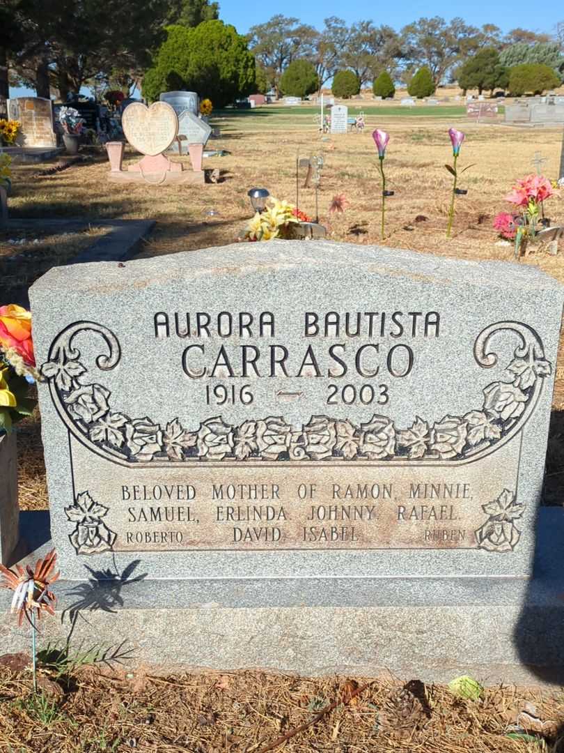 Aurora Bautista Carrasco's grave. Photo 1