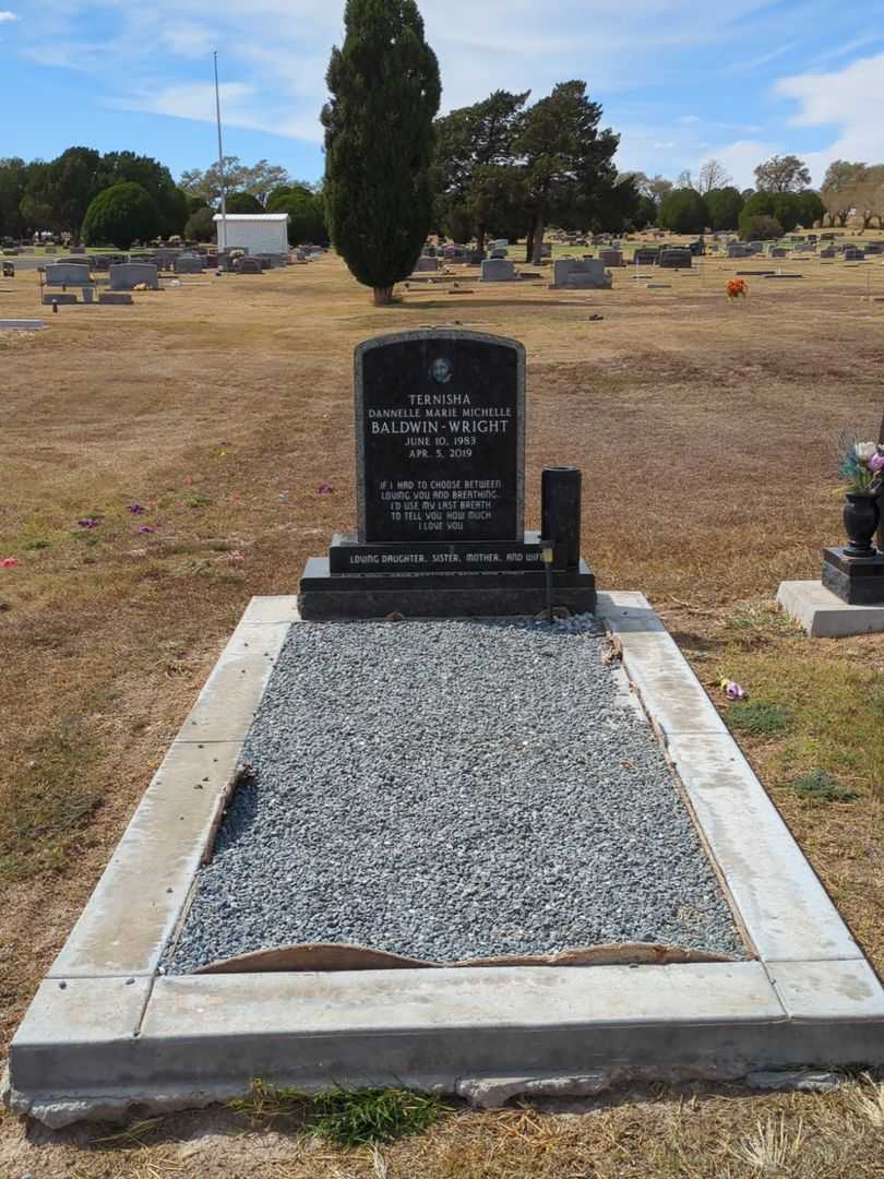 Ternisha Dannelle Marie Michelle Baldwin-Wright's grave. Photo 2