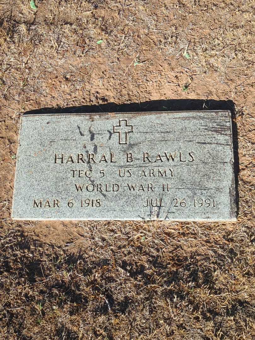 Harral B. Rawls's grave. Photo 3