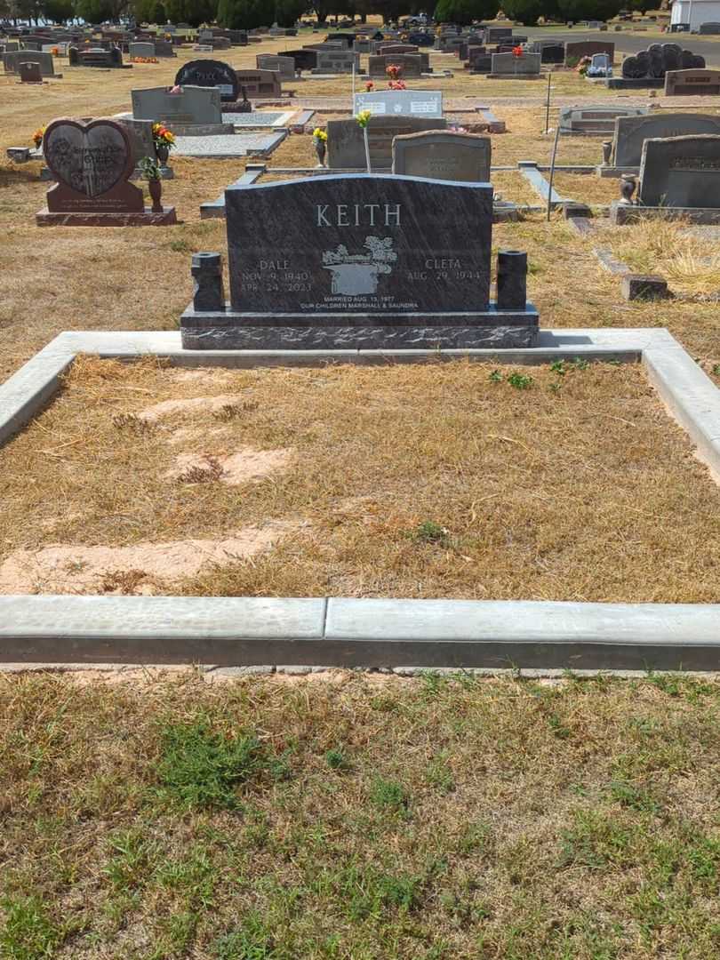 Dale Keith's grave. Photo 2