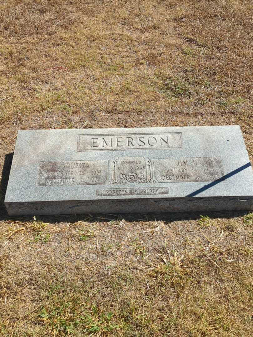 Jim H. Emerson's grave. Photo 1