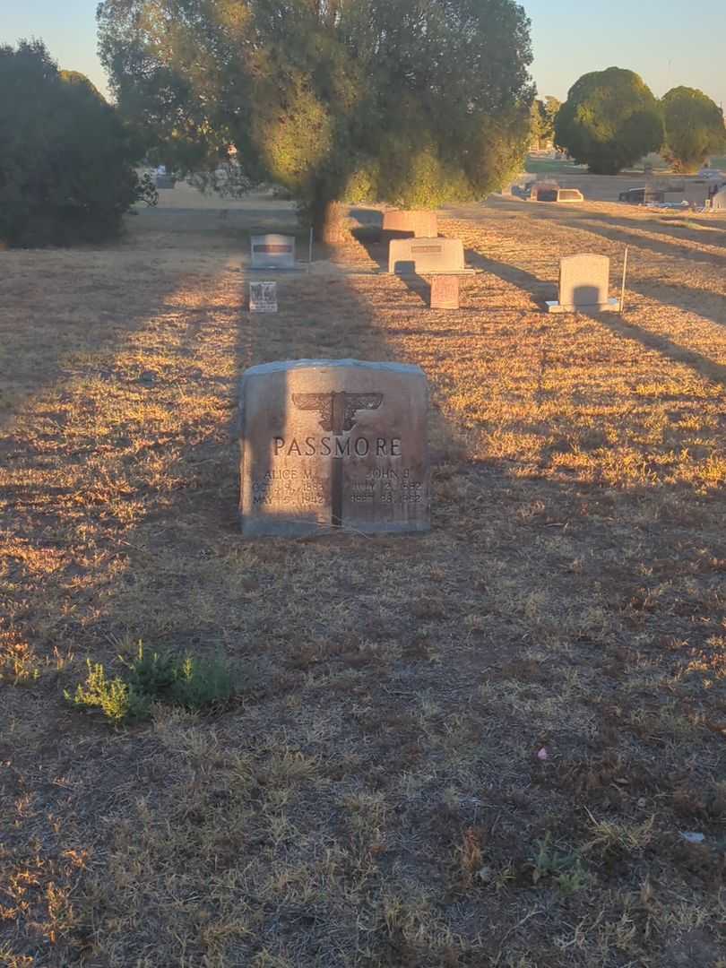 Alice M. Passmore's grave. Photo 1