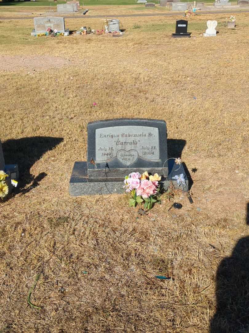Enrique "Carrolo" Cabezuela Senior's grave. Photo 2