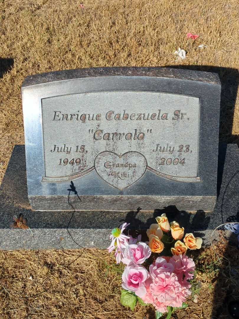 Enrique "Carrolo" Cabezuela Senior's grave. Photo 1