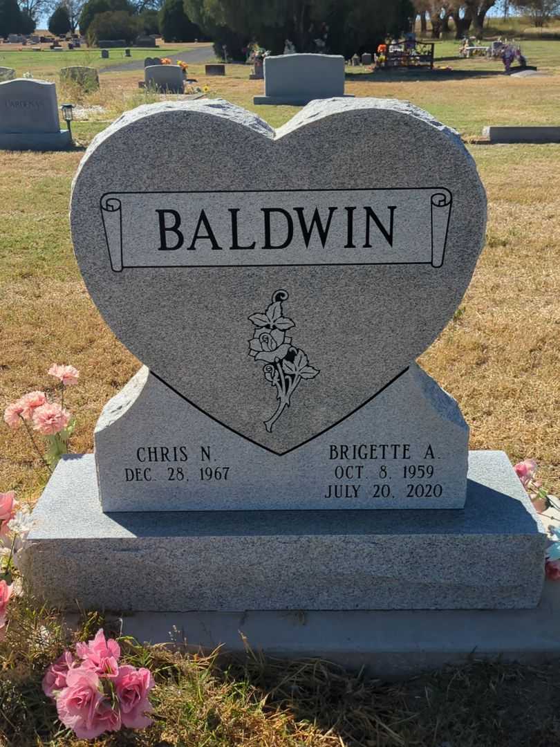 Brigette Ann Baldwin's grave. Photo 1
