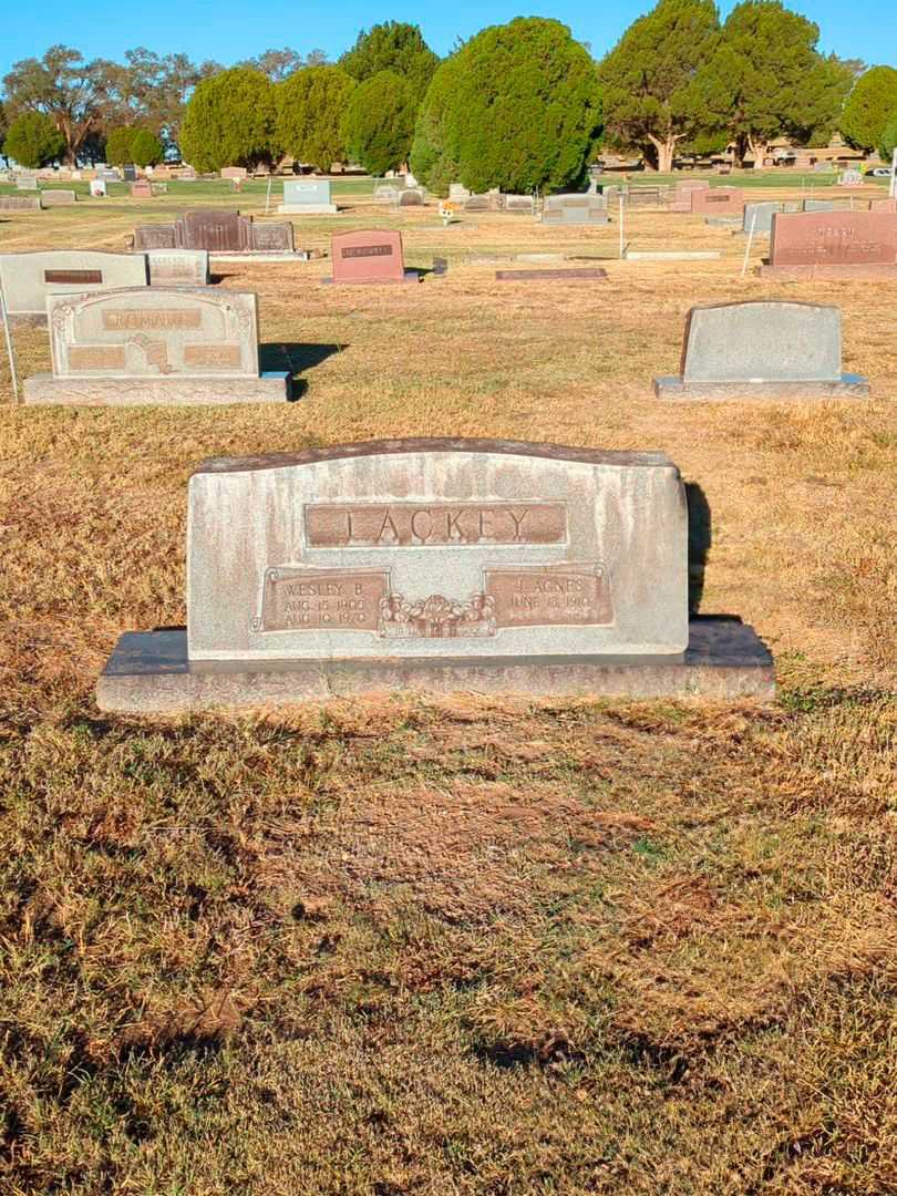 J. Agnes Lackey's grave. Photo 2