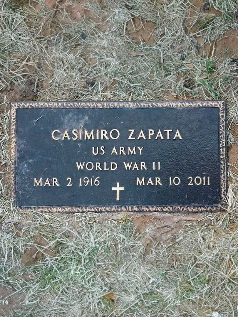 Casimiro Zapata's grave. Photo 1