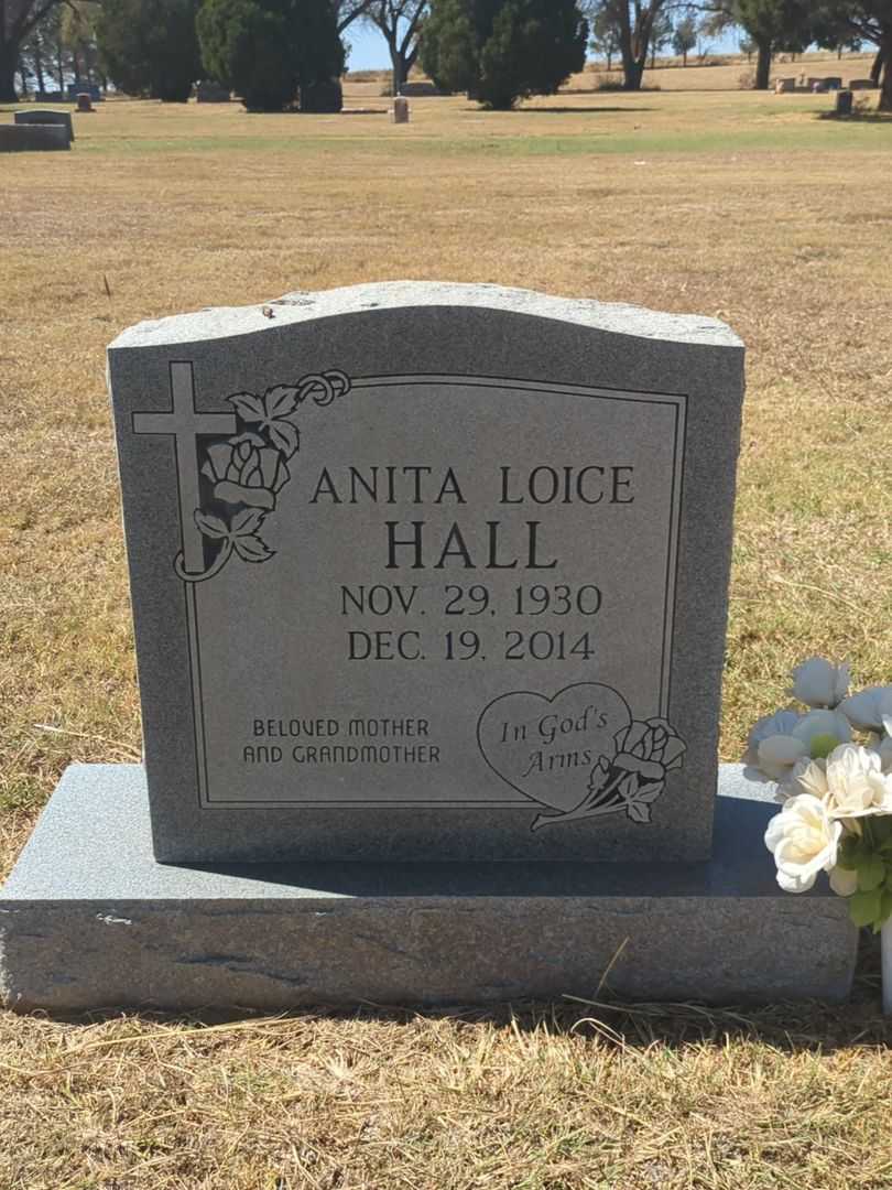 Anita Loice Hall's grave. Photo 2