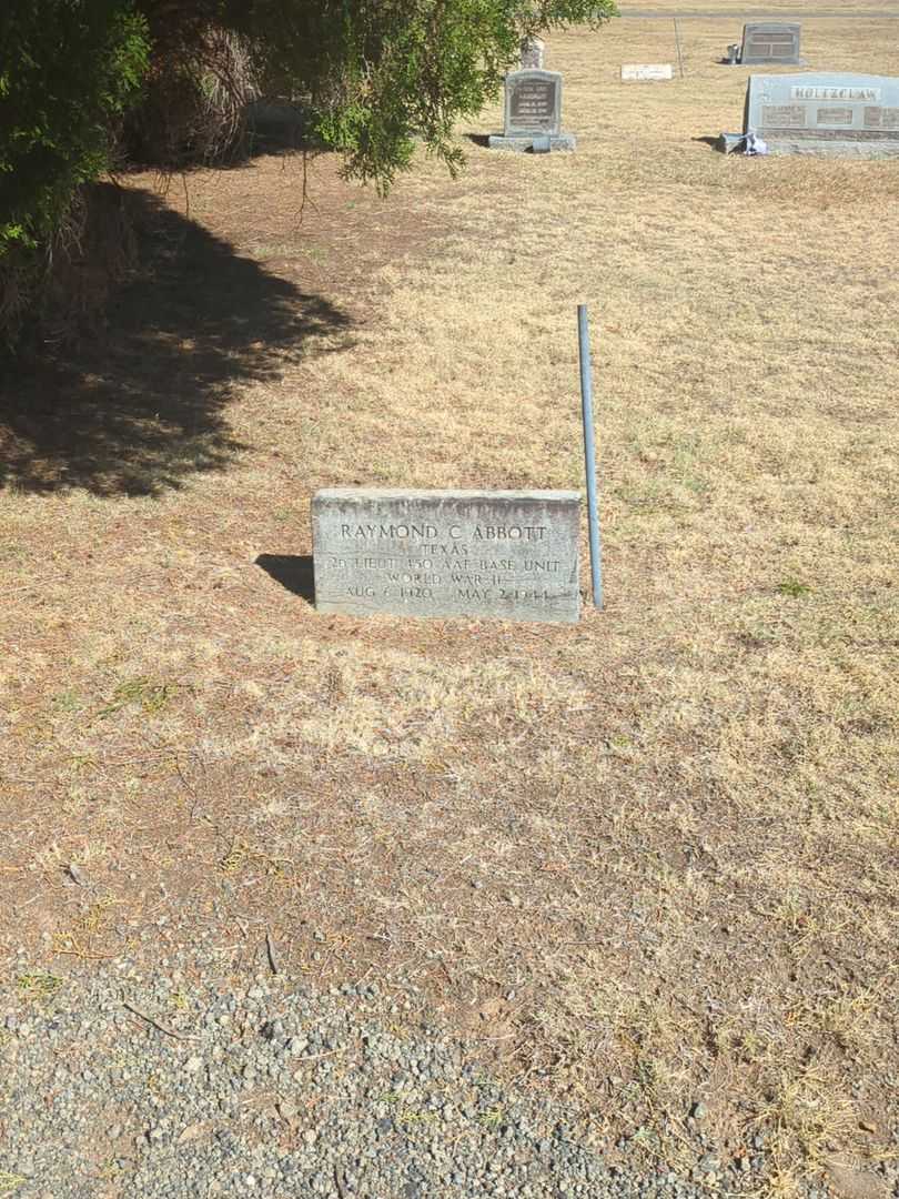 Raymond C. Abbott's grave. Photo 1