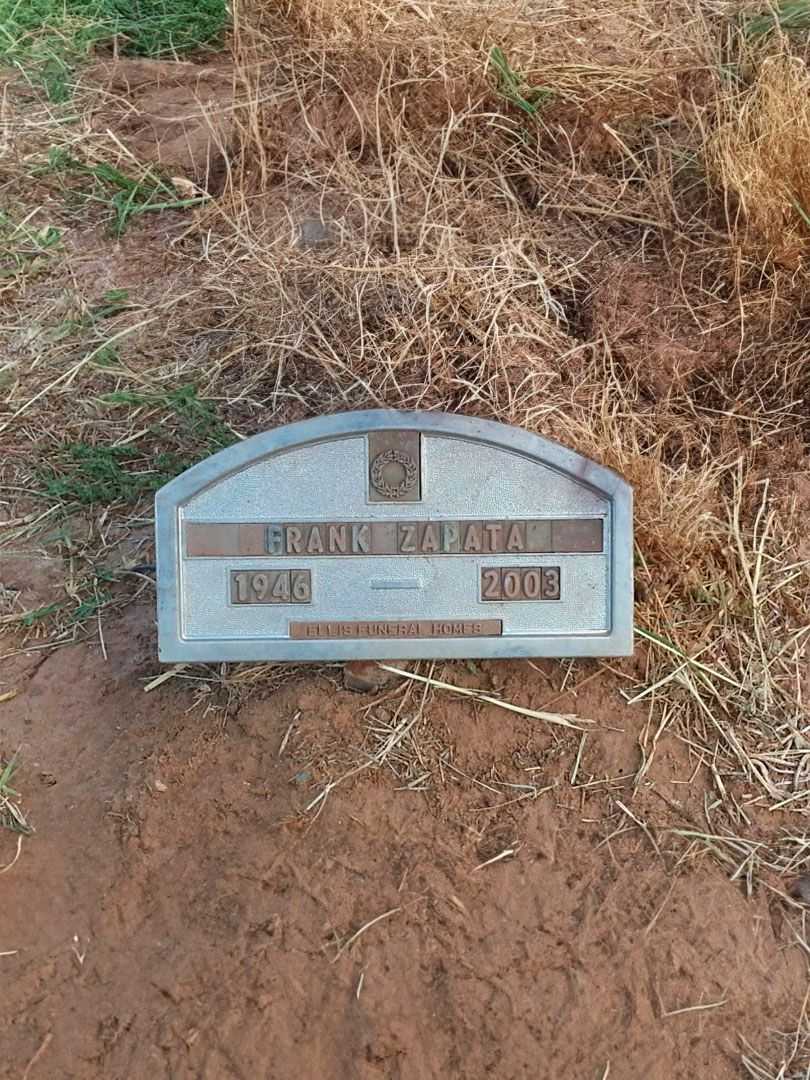 Francisco "Frank" Zapata's grave. Photo 1
