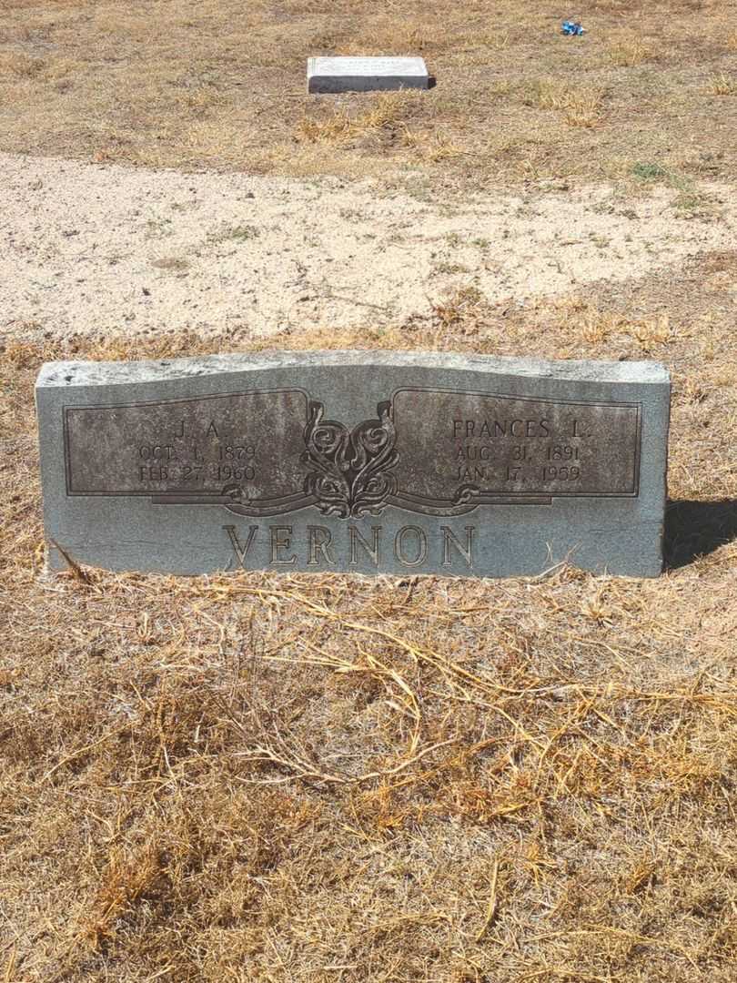 Frances L. Vernon's grave. Photo 2