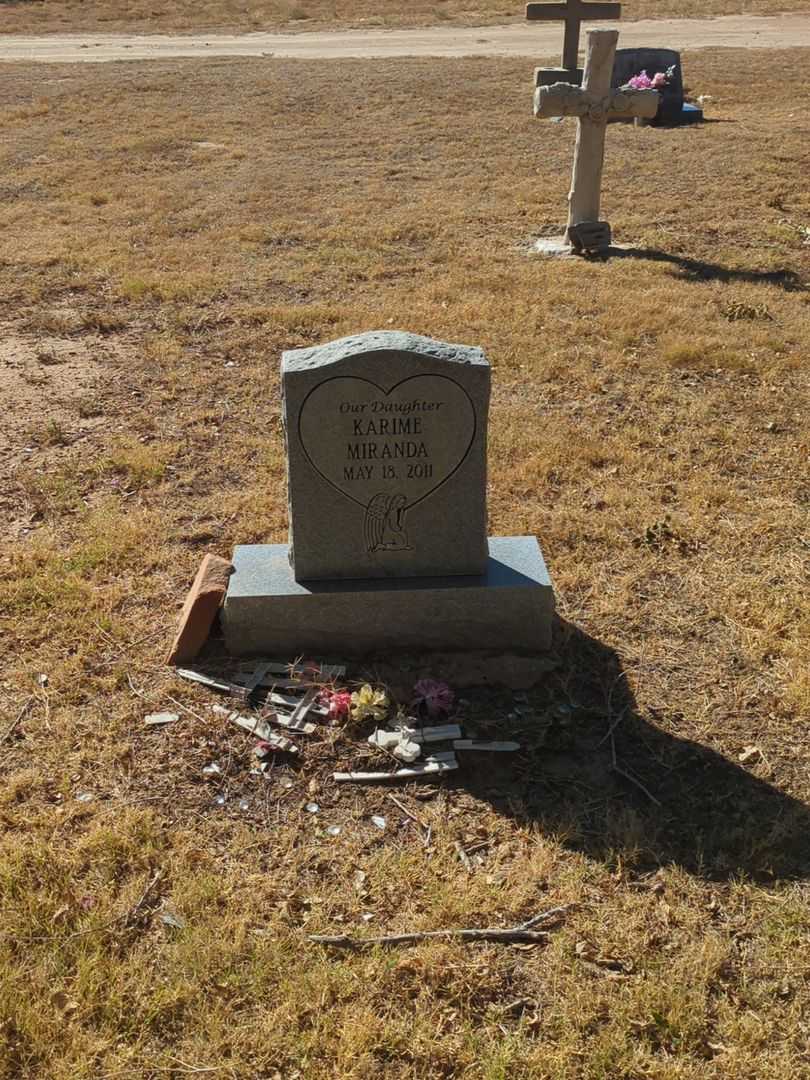 Miranda Karime's grave. Photo 1