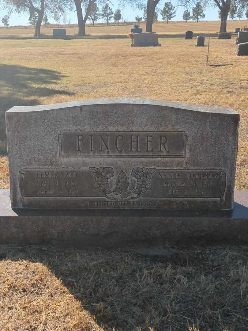 Elmer Ray "Red" Fincher's grave. Photo 2