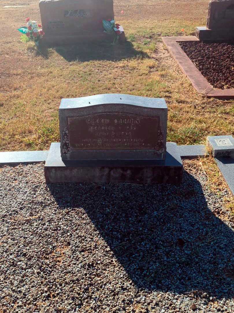 Peggy O'Brien's grave. Photo 2