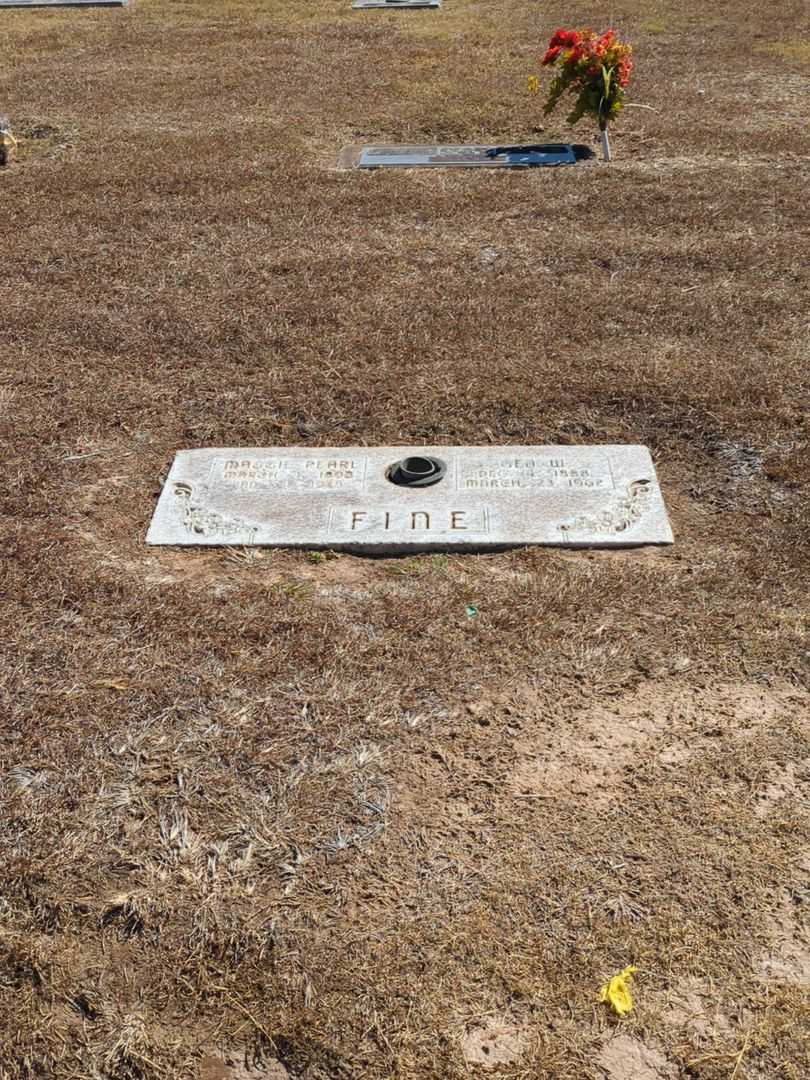 George Wesley Fine's grave. Photo 2