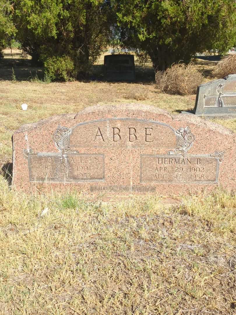 Herman B. Abbe's grave. Photo 2