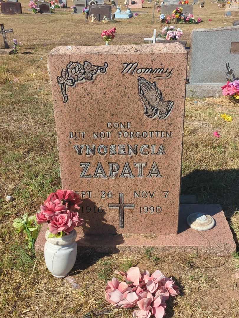 Ynosencia Zapata's grave. Photo 1