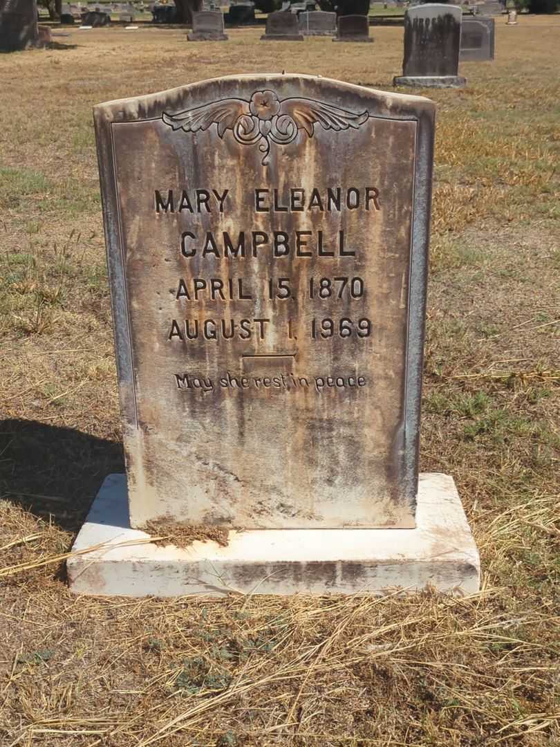 Mary Eleanor Campbell's grave. Photo 2