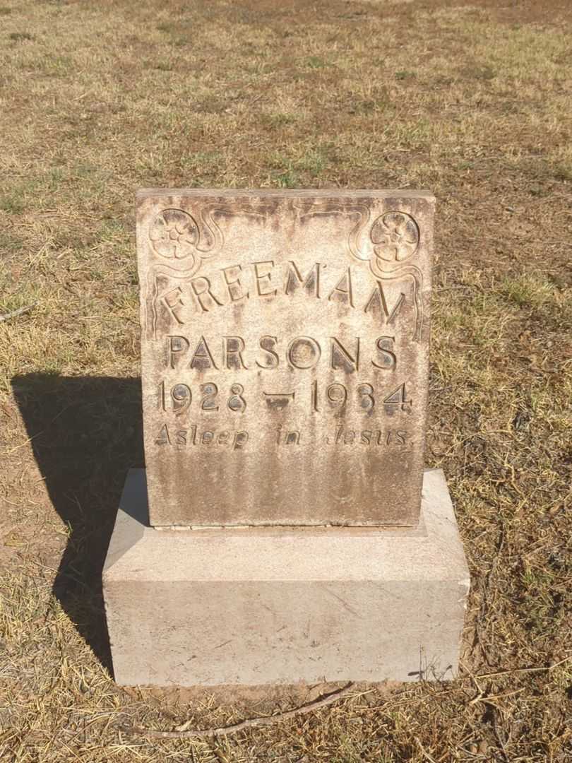 Freeman Parsons's grave. Photo 2