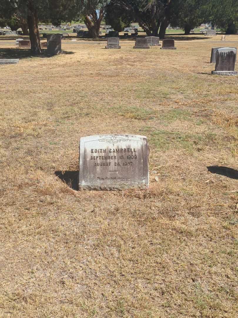 Edith Campbell's grave. Photo 1