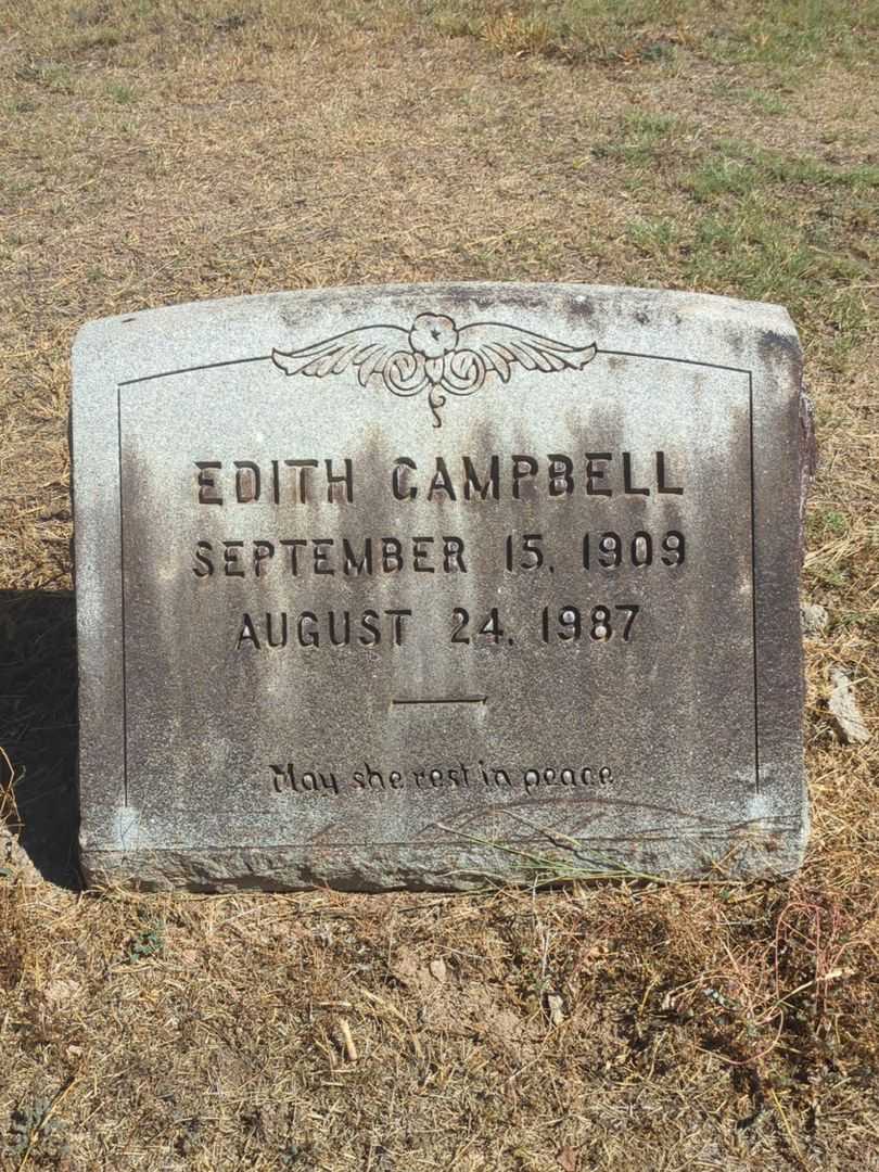 Edith Campbell's grave. Photo 2