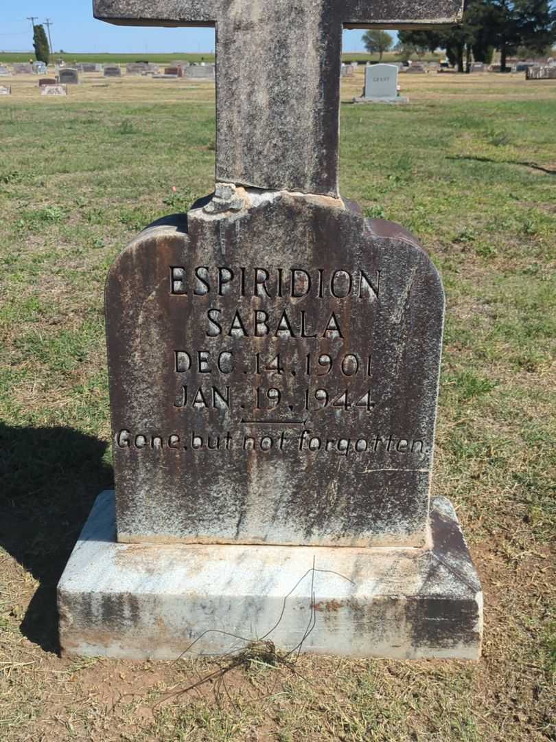 Espiridion Sabala's grave. Photo 2