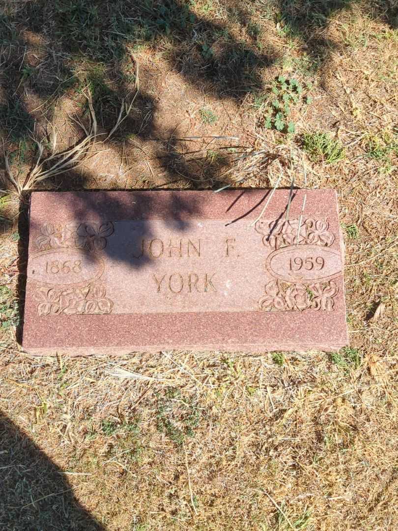 John F. York's grave. Photo 1
