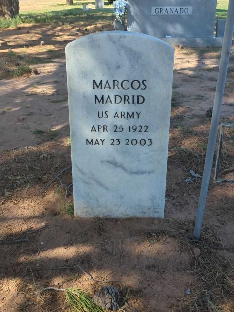 Marcos Madrid's grave. Photo 2