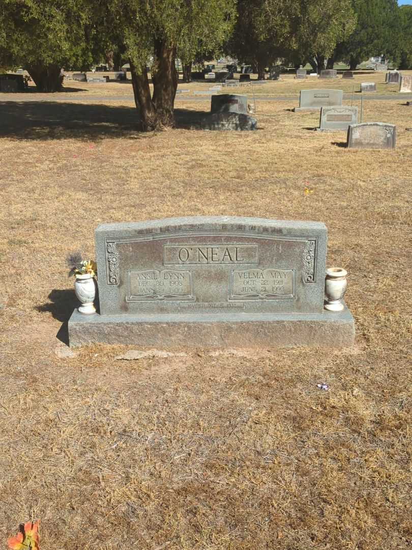 Ansil Lynn O'Neal's grave. Photo 1
