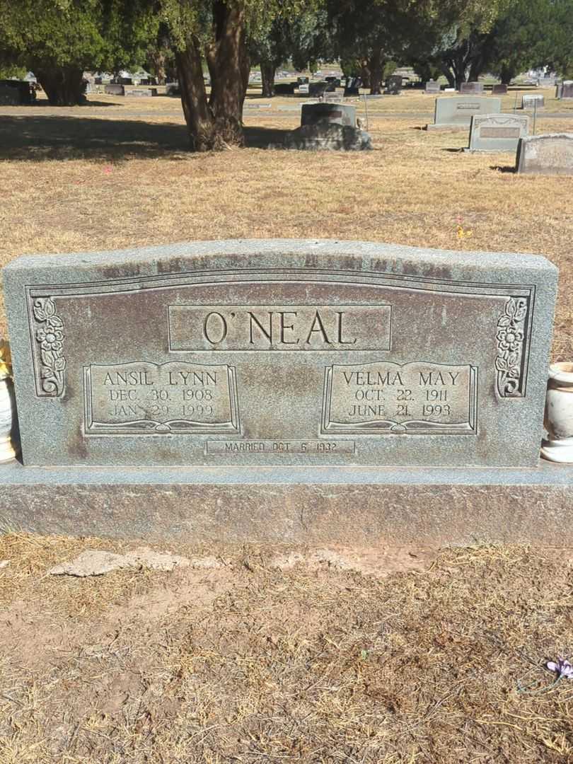 Ansil Lynn O'Neal's grave. Photo 2