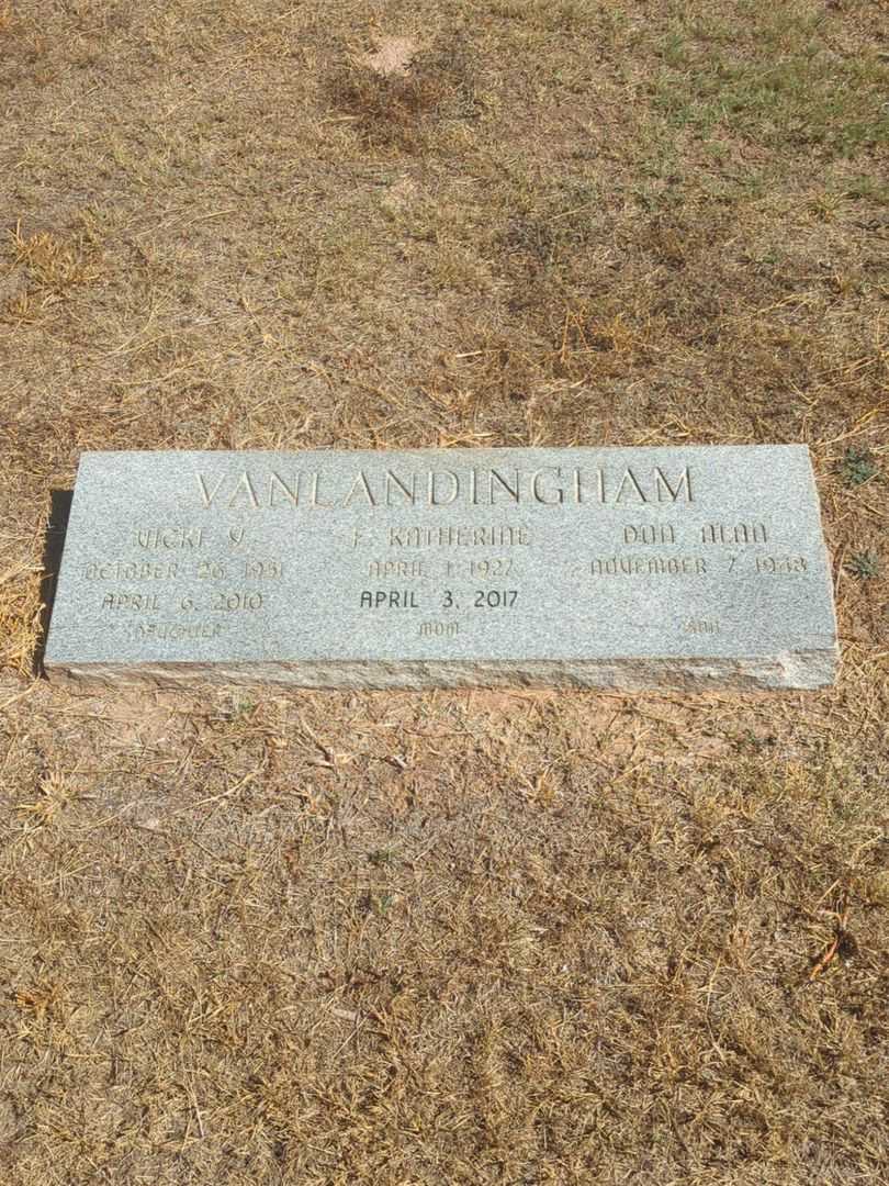 Flora Katherine Vanlandingham's grave. Photo 2