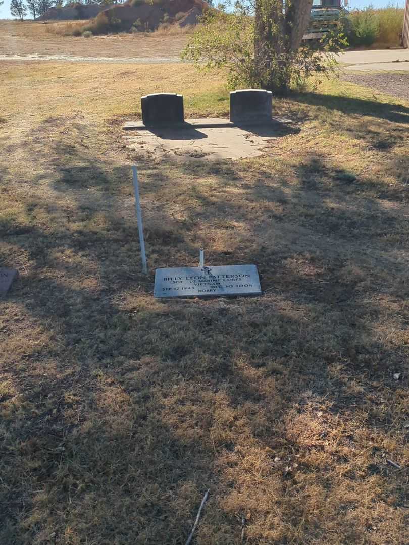 Bill Leon "Bobby" Patterson's grave. Photo 1