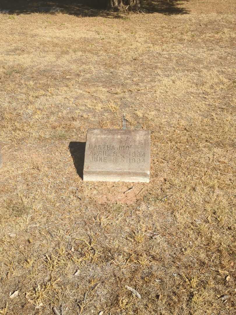 Martha Igo's grave. Photo 1