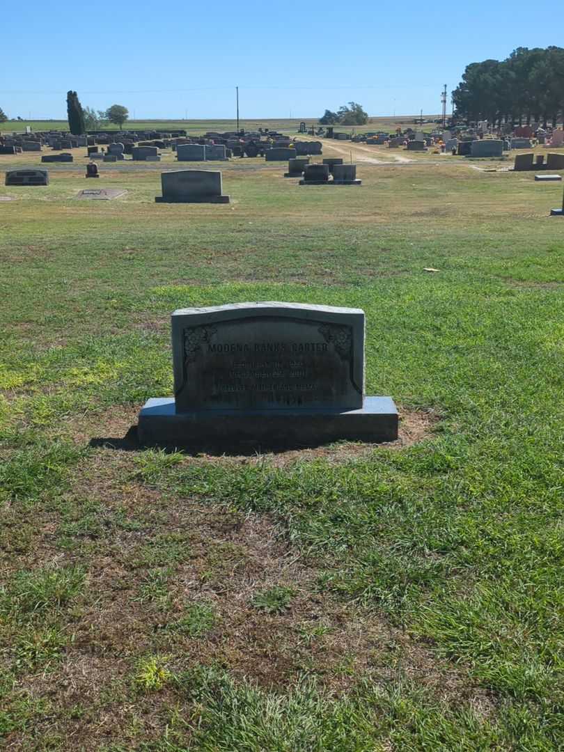 Modena Banks Carter's grave. Photo 1