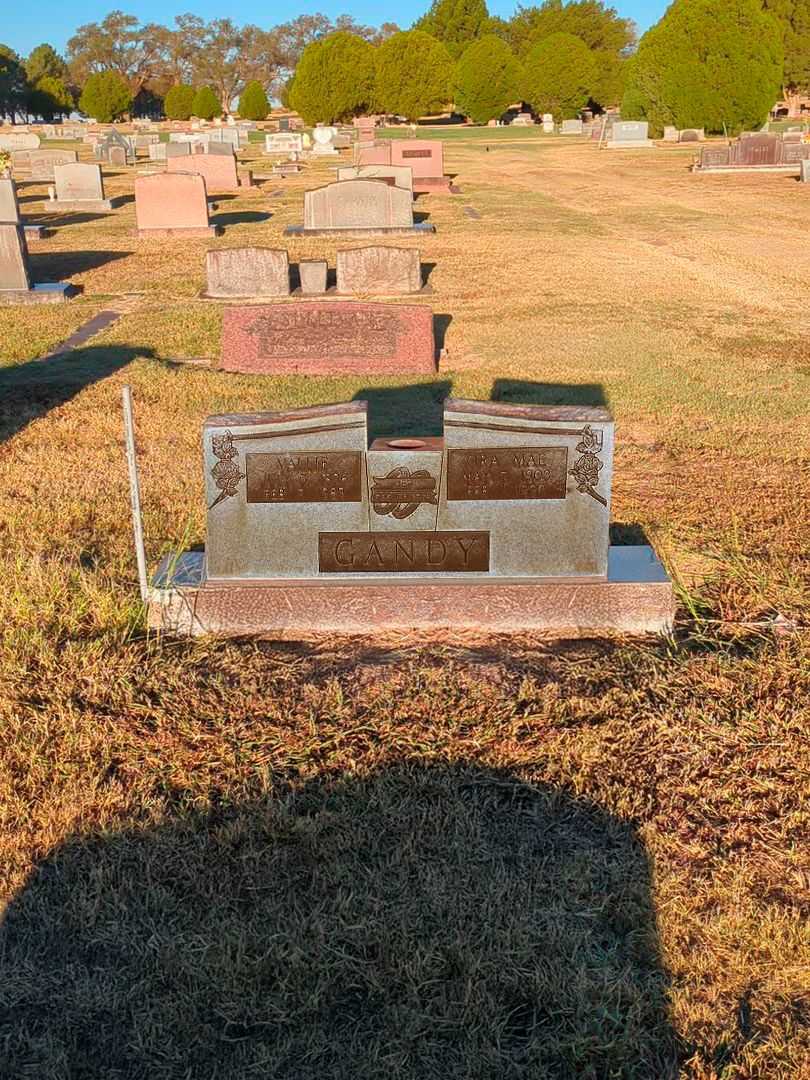 Vallie Gandy's grave. Photo 2