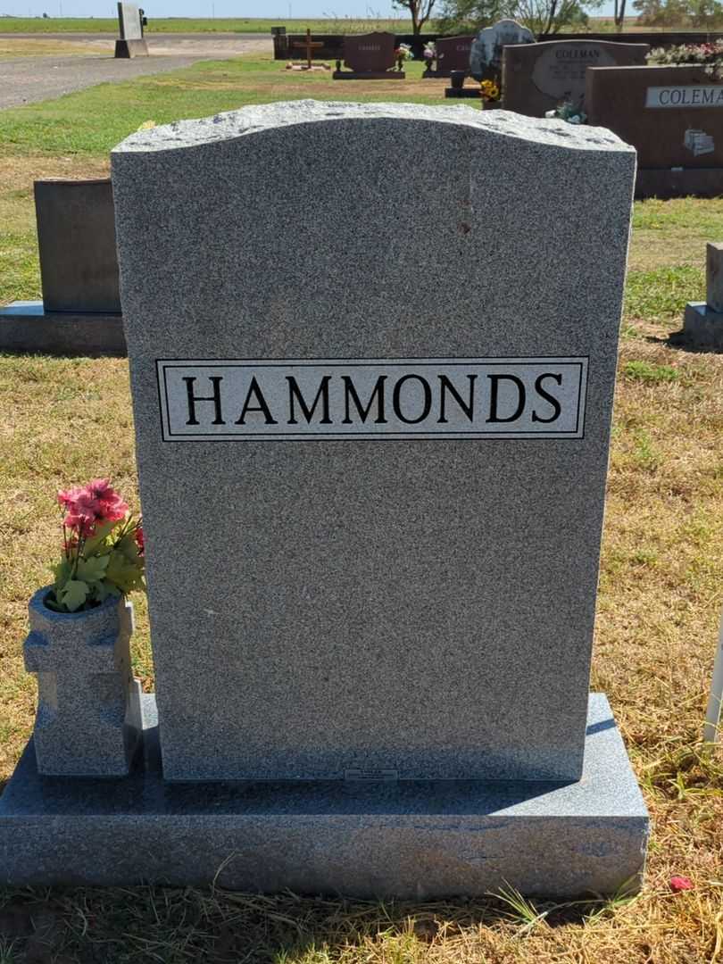 Cletus D. Hammonds's grave. Photo 3