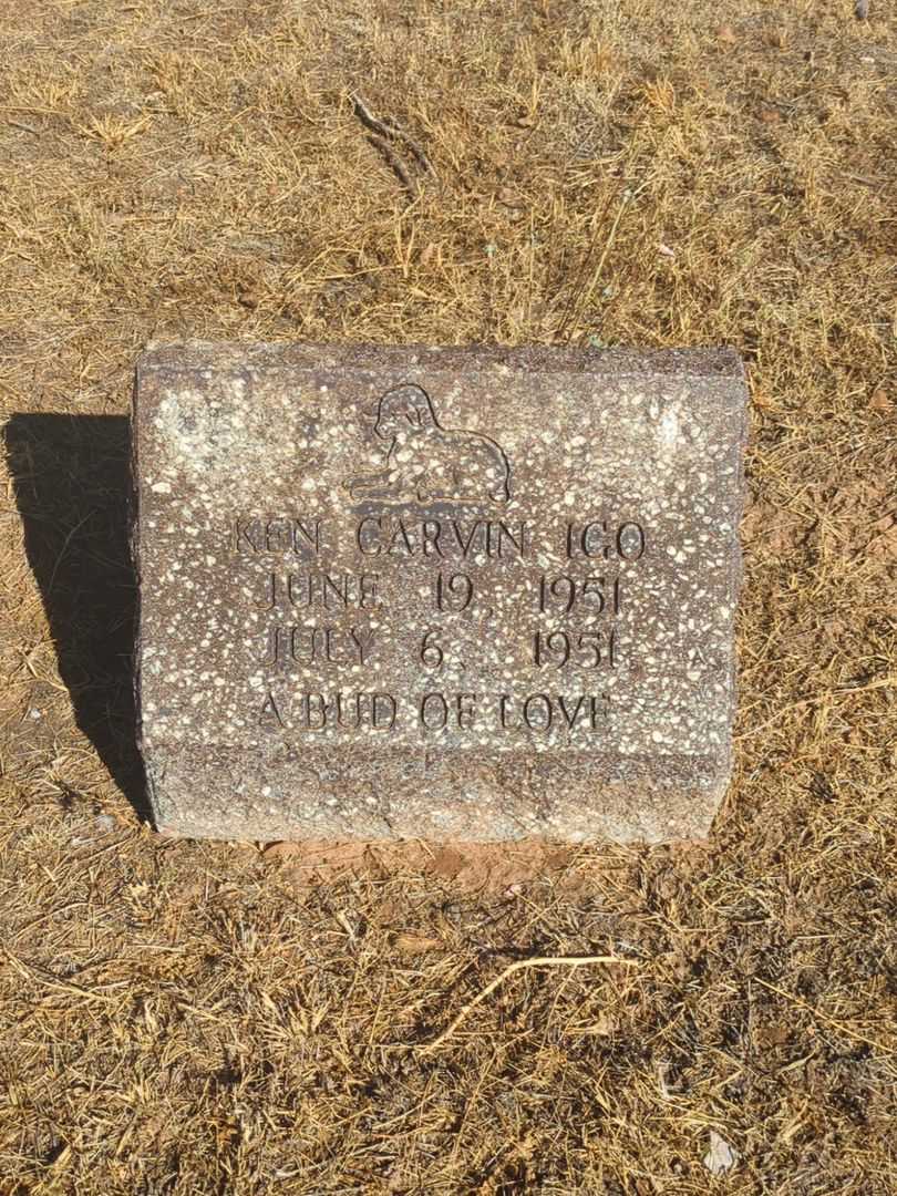Ken Carvin Igo's grave. Photo 2