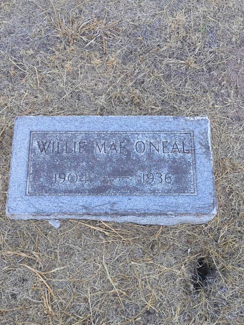 Willie Mae O'Neal's grave. Photo 2
