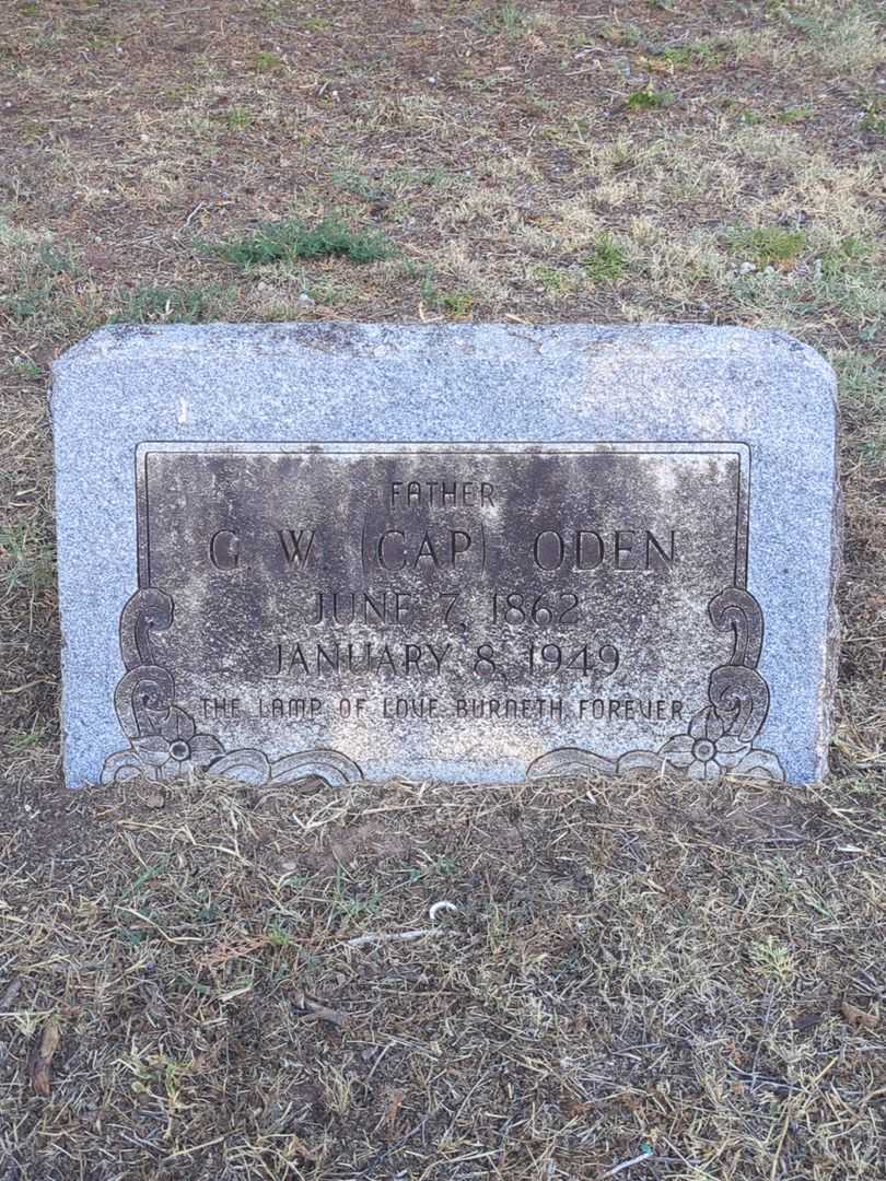 G. W. "Cap" Oden's grave. Photo 2