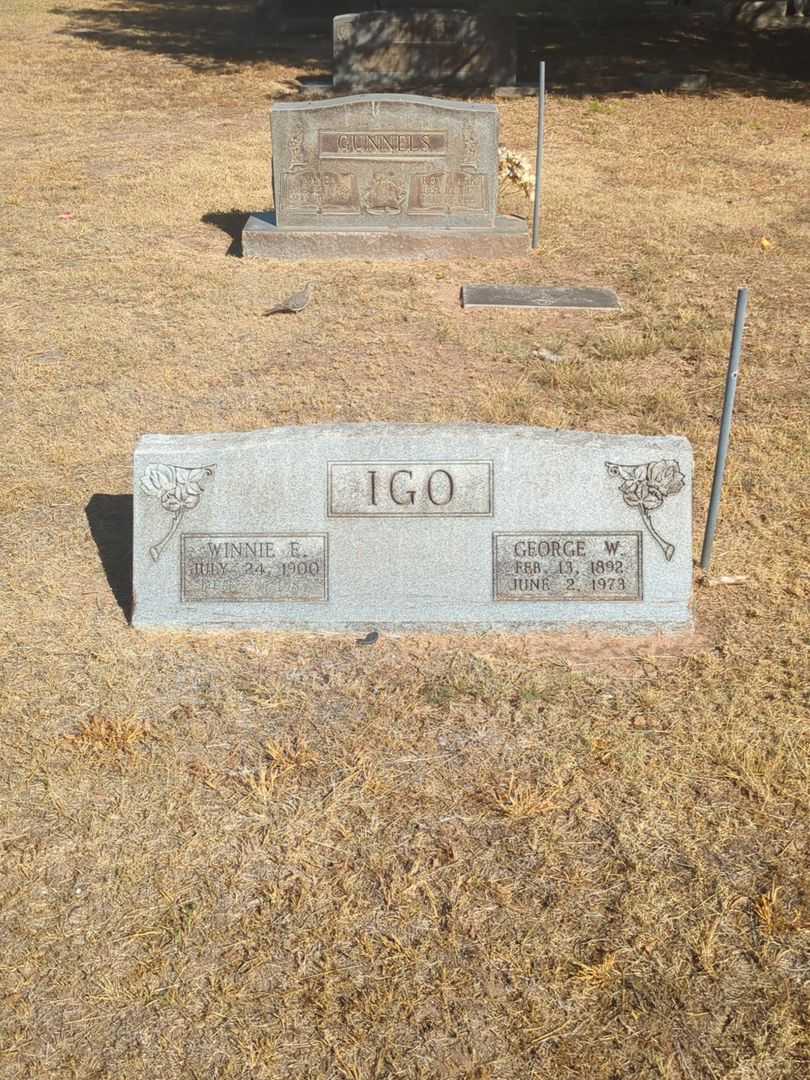Winnie Ellen Igo's grave. Photo 1