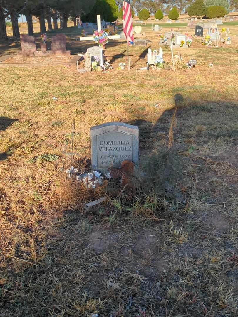 Domitilia Velazquez's grave. Photo 2