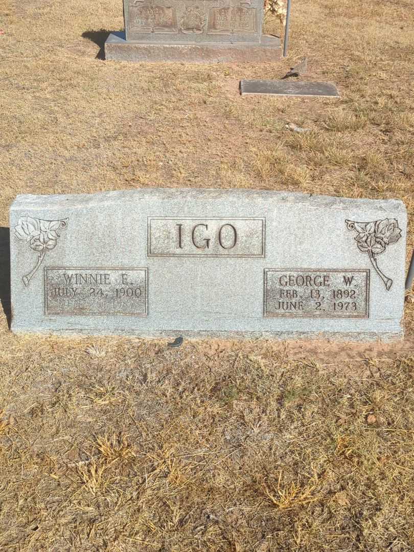 Winnie Ellen Igo's grave. Photo 2