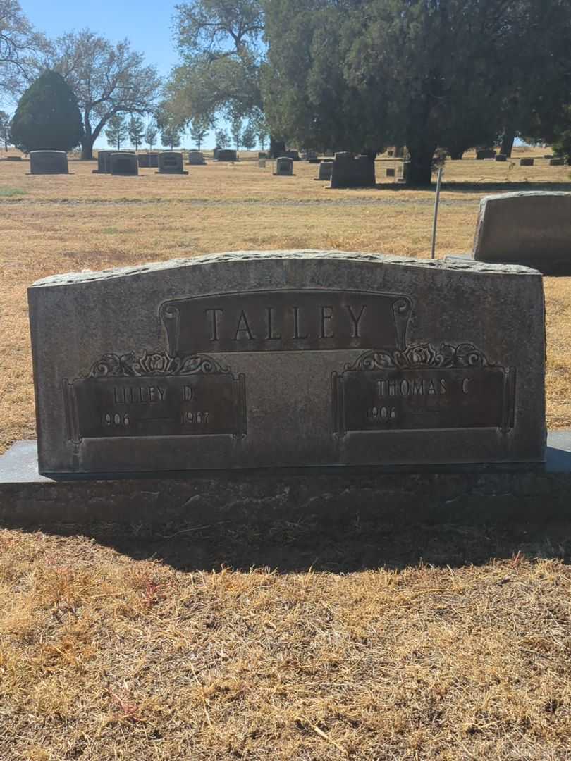 Lilley D. Talley's grave. Photo 2