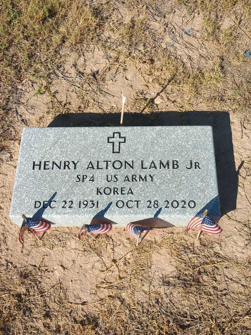 Henry Alton "Buddy" Lamb Junior's grave. Photo 3