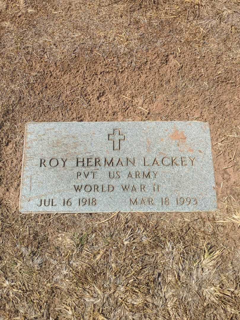 Roy Herman Lackey's grave. Photo 3