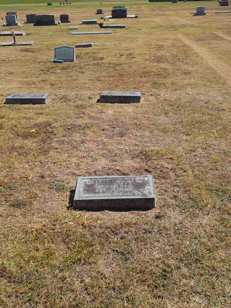 Marcus D. Adair's grave. Photo 2