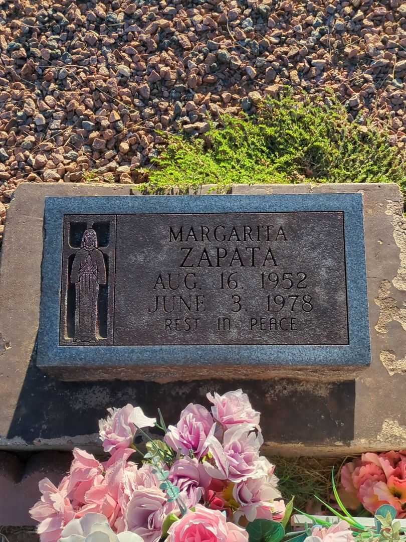 Margarita Zapata's grave. Photo 1